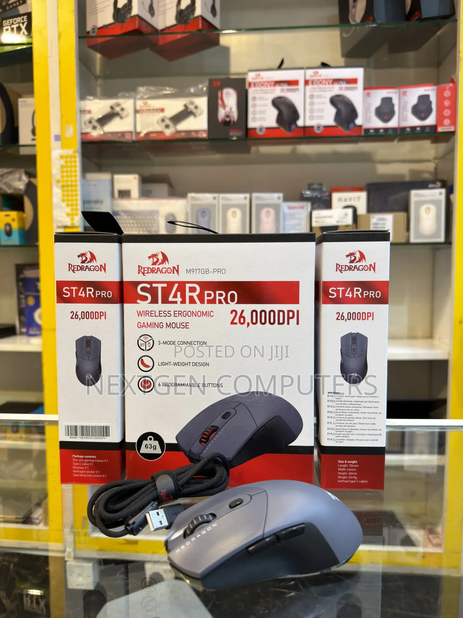 RedDragon M917gb-Pro Wireless Ergonomic Gaming Mouse