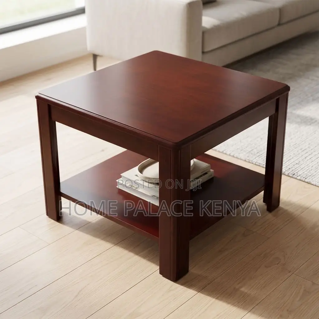 Side Table; Square Wooden Side Table