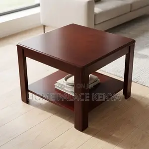 Side Table; Square Wooden Side Table