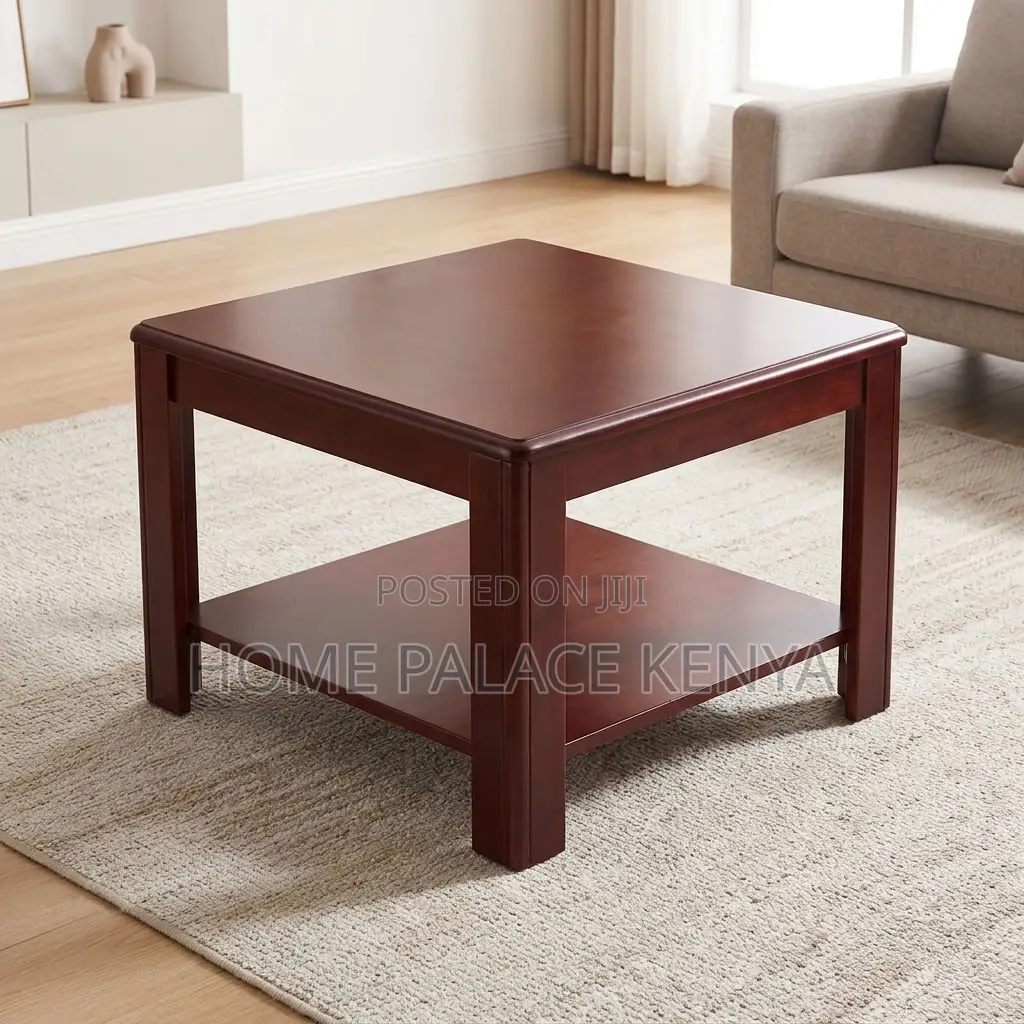 Side Table; Square Wooden Side Table