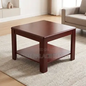 Side Table; Square Wooden Side Table