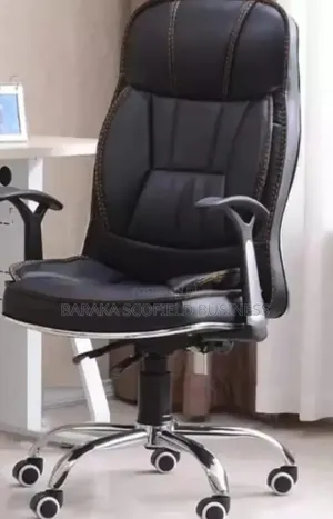 Generic Teleporting High Black Recliner Office Chair