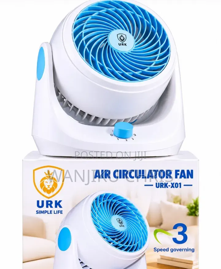 Powerful Tabletop Fan URK-X01 Air Circulation Fan