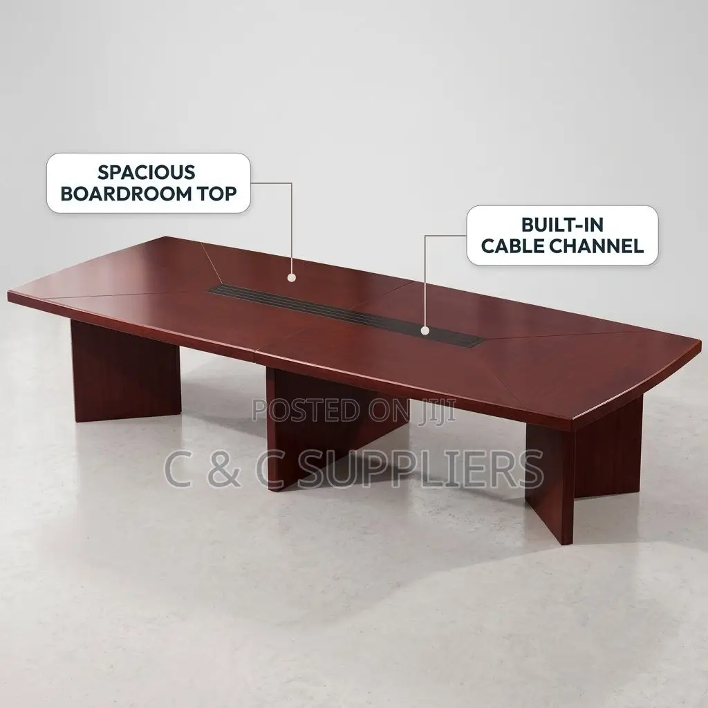 3.0M Mahogany Meeting Table
