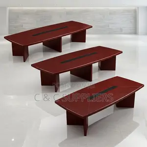 3.0M Mahogany Meeting Table