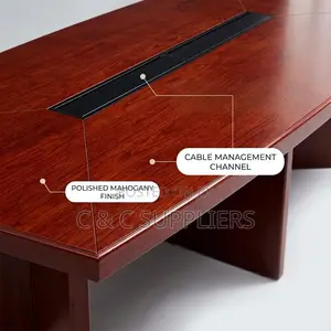 3.0M Mahogany Meeting Table