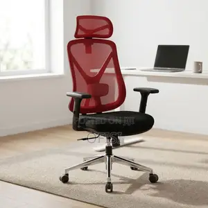 Office Chair; Red Ergonomic Computer Chair
