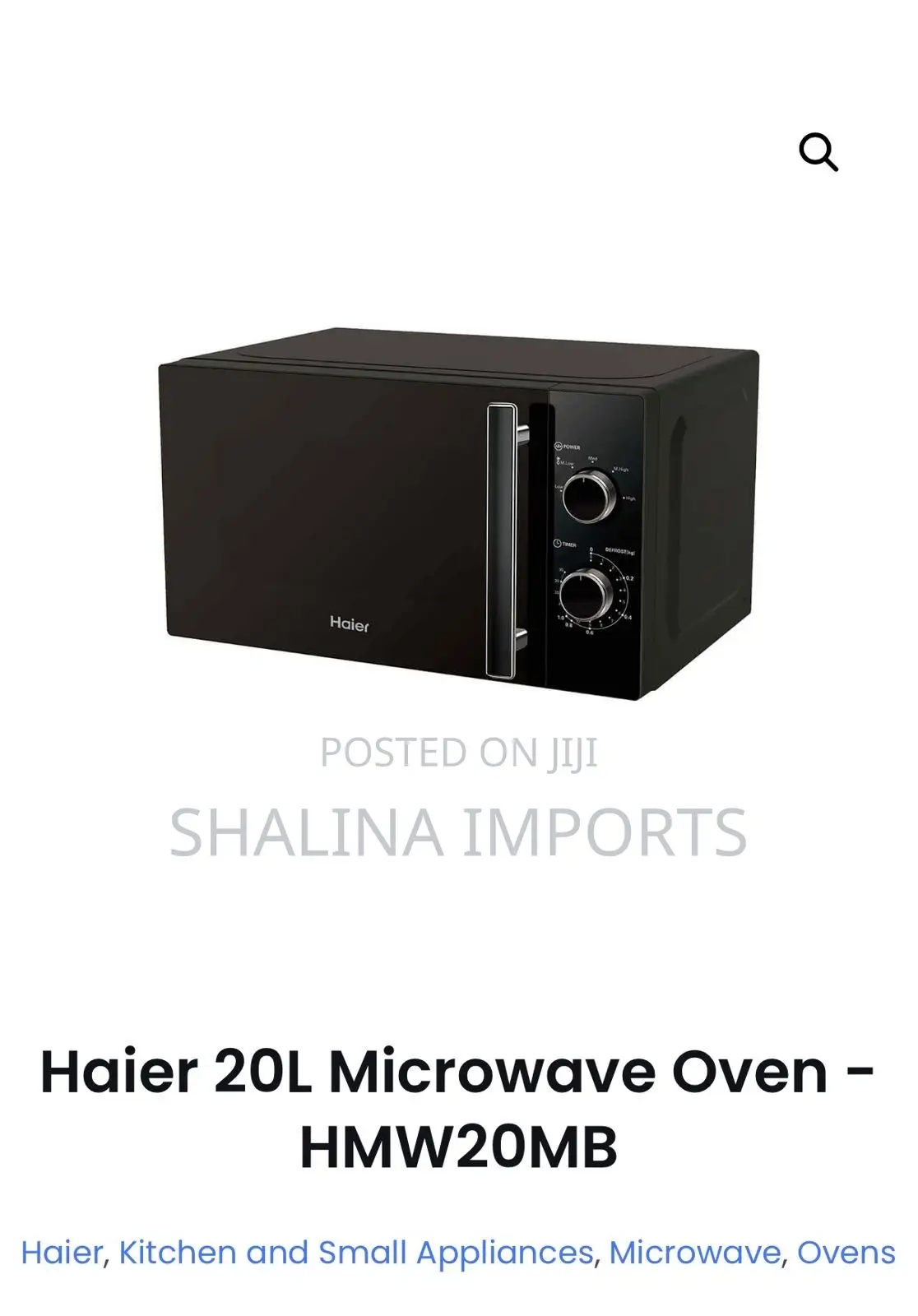 20 Litres Haier Manual Microwave Oven