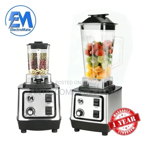 ElectroMate 2-in-1 Blender Grinder With a Glass Jar