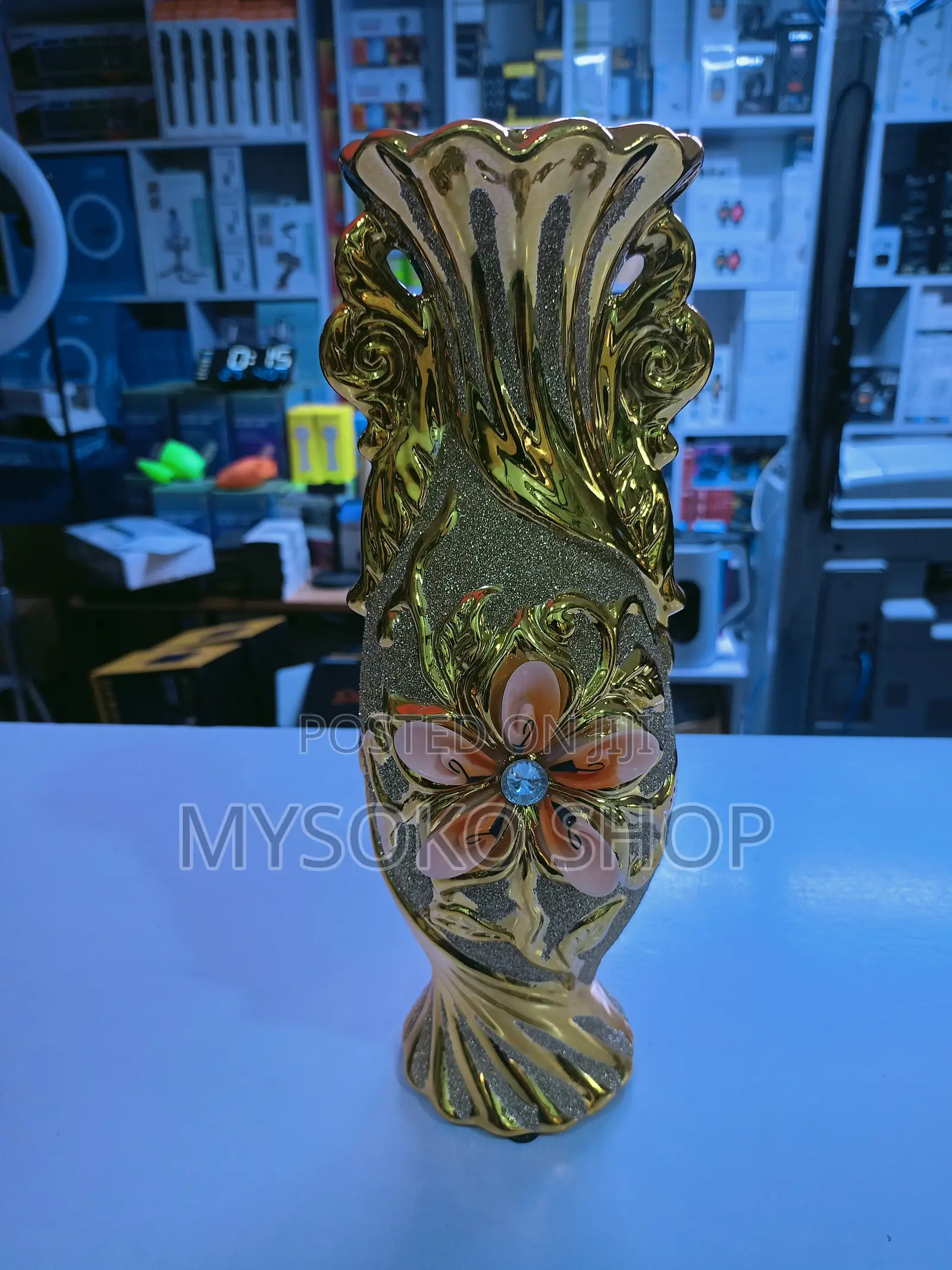 Golden European Style Vase