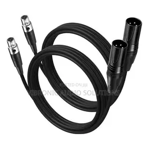 3 Pin XLR Male to Mini XLR Female (TA3F) Microphone Cable Adapter 5 Ft