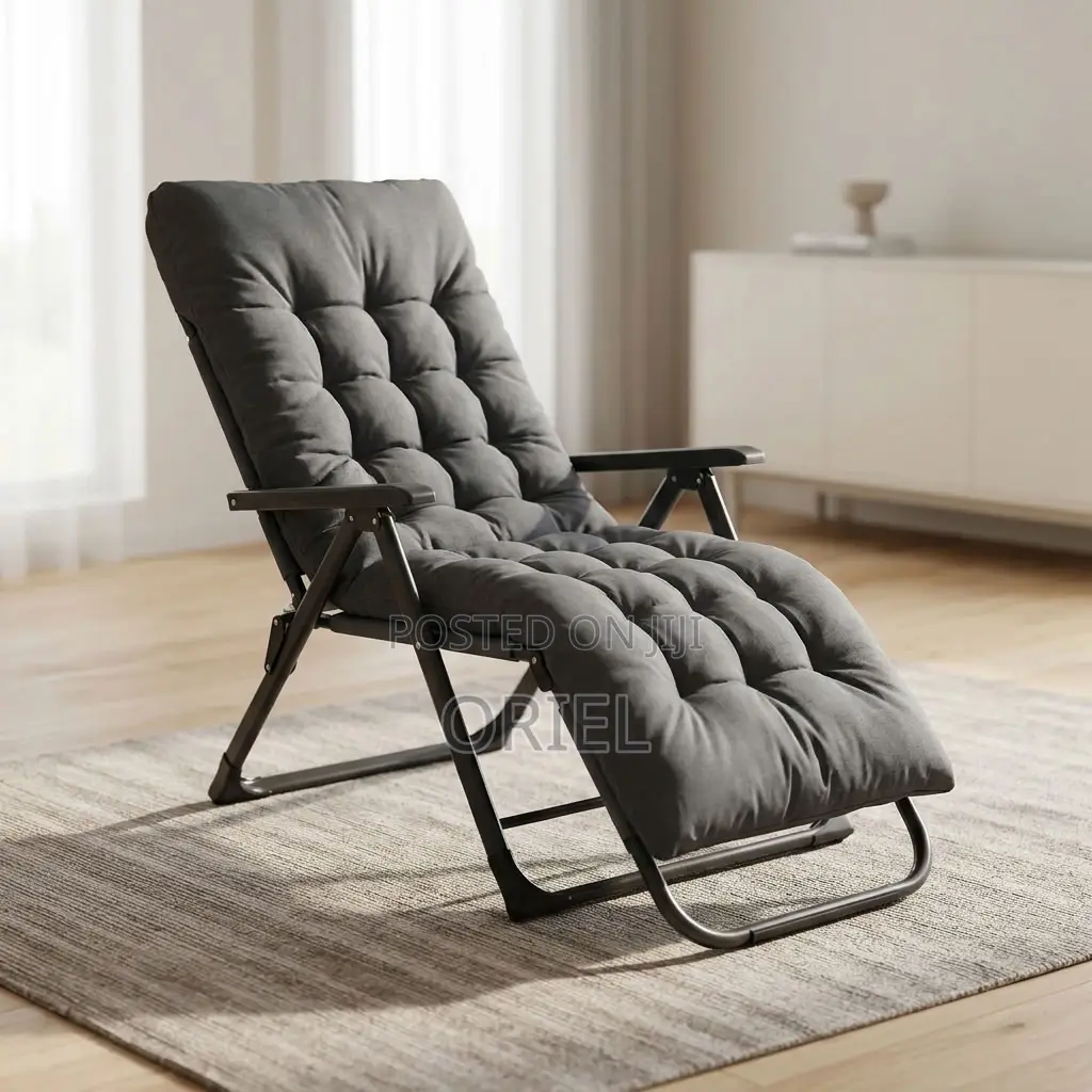Folding Recliner Chair – Adjustable Multi-Position Lounge Seat