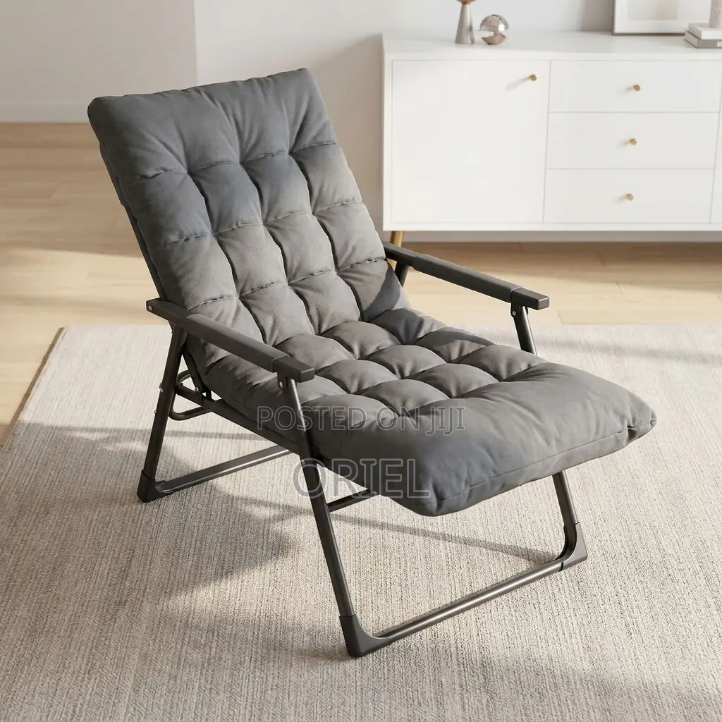 Folding Recliner Chair – Adjustable Multi-Position Lounge Seat