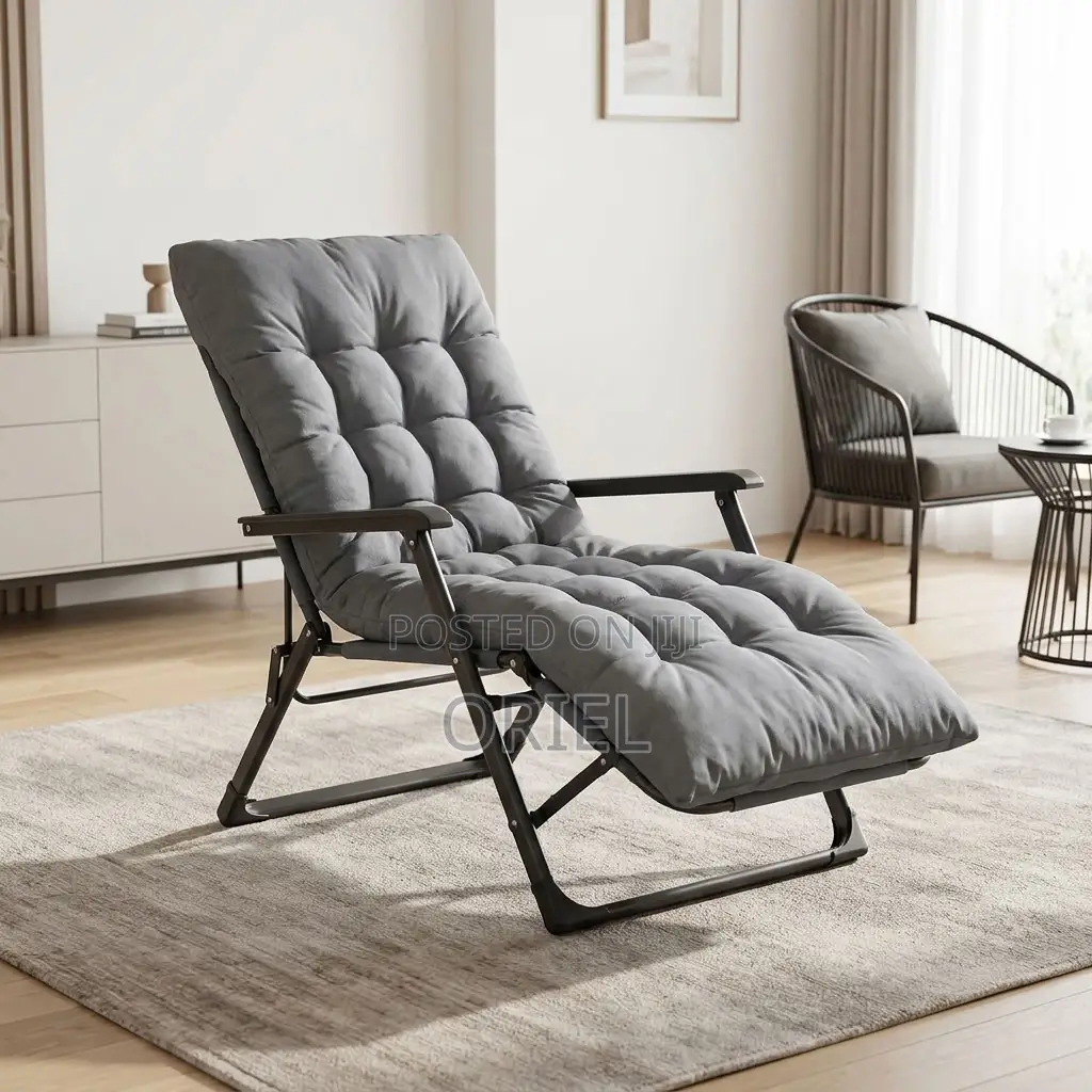 Folding Recliner Chair – Adjustable Multi-Position Lounge Seat
