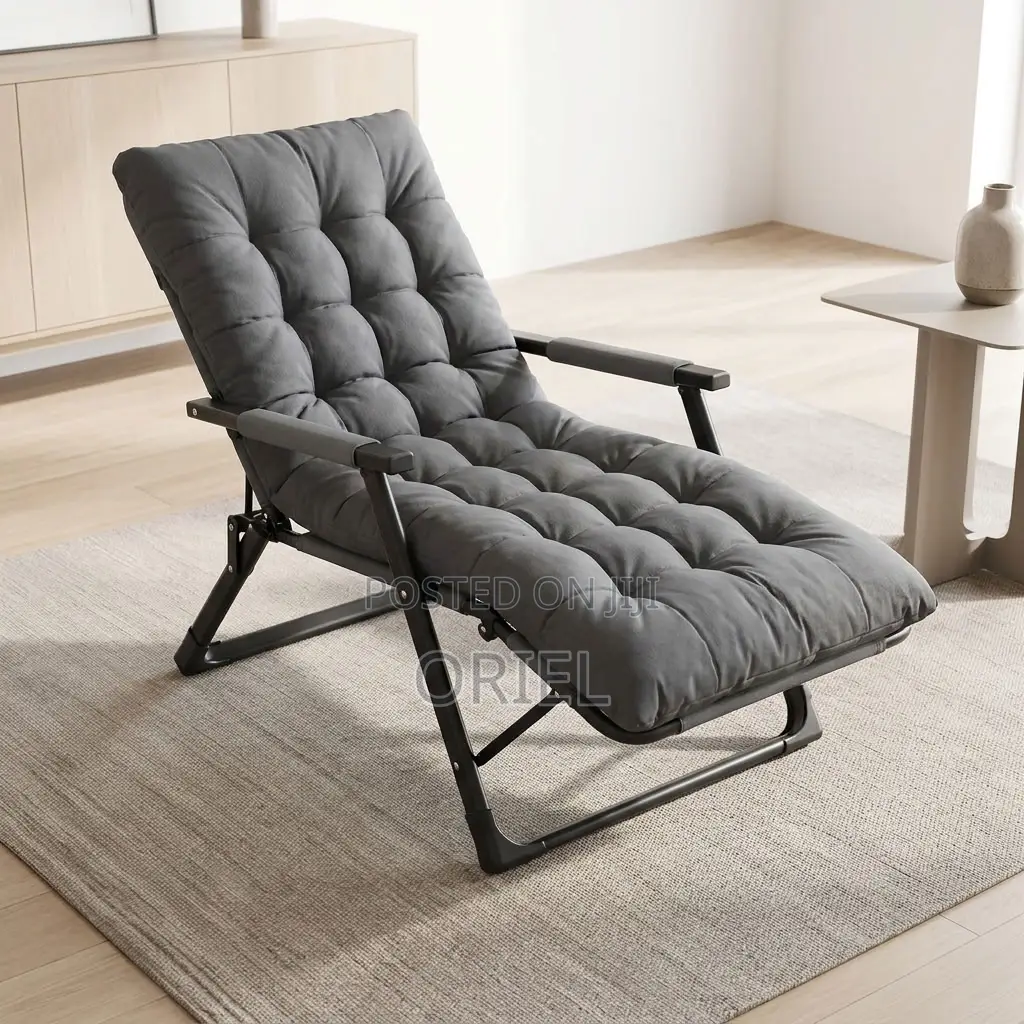 Folding Recliner Chair – Adjustable Multi-Position Lounge Seat