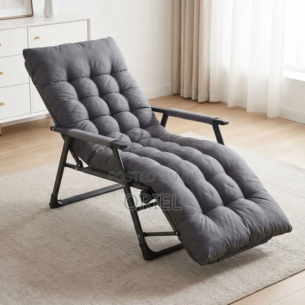 Folding Recliner Chair – Adjustable Multi-Position Lounge Seat