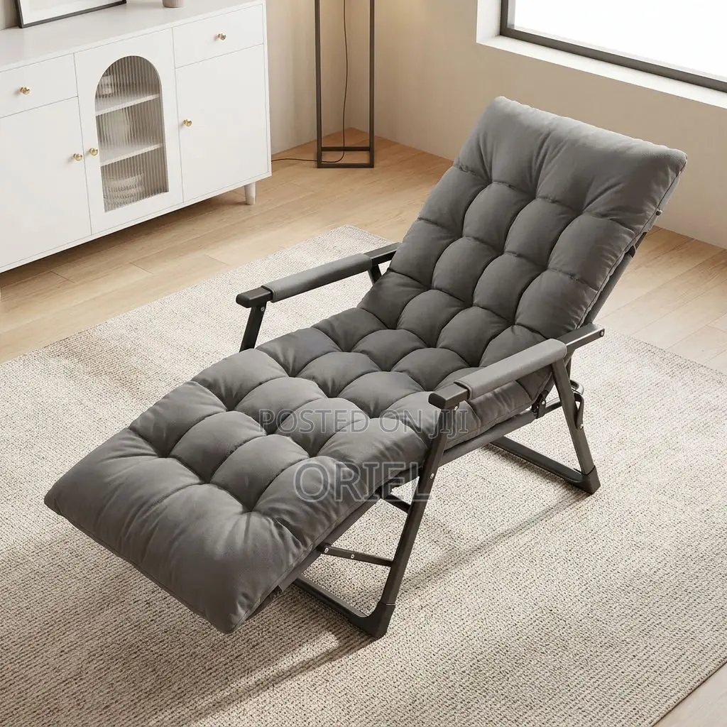 Folding Recliner Chair – Adjustable Multi-Position Lounge Seat
