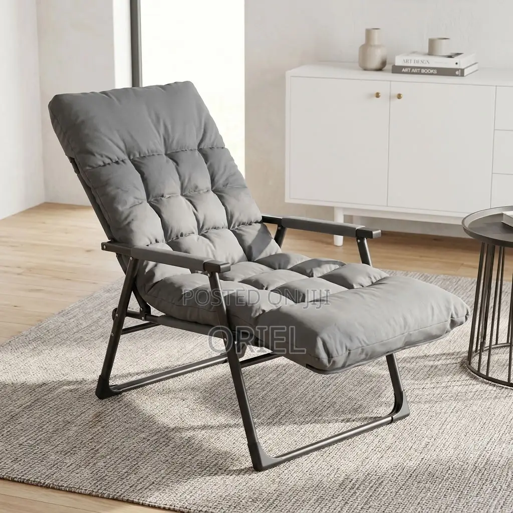 Folding Recliner Chair – Adjustable Multi-Position Lounge Seat