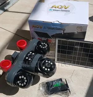 V380 Triple Lens Outdoor CCTV Camera With 4G Connectivity
