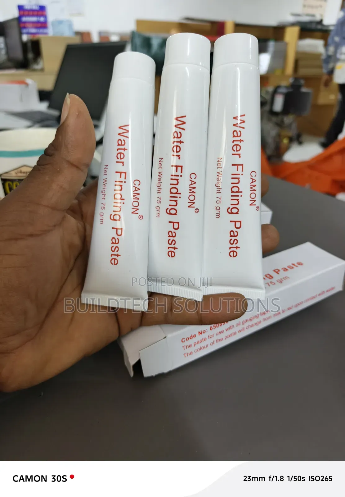 Water Finding Paste for Oil Gauging