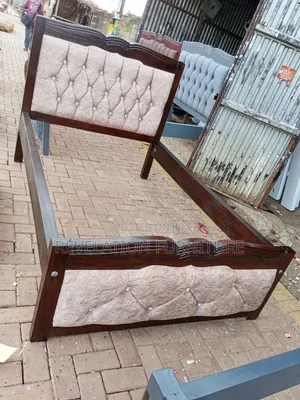 Dark Stained Bed
