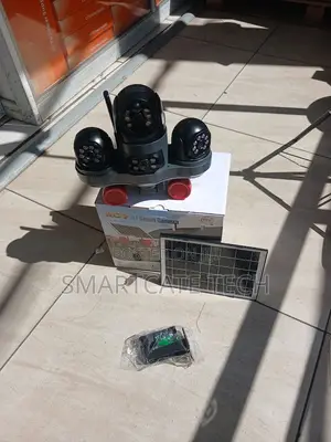 V380 4G Triple Lens Solar CCTV Camera With Night Vision