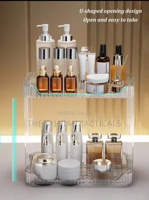 *Two Layer Clear Rack, Clear 2-Tier Bathroom Counter Makeup
