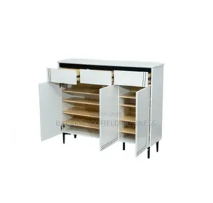 Modern White Shoe Storage Cabinet
