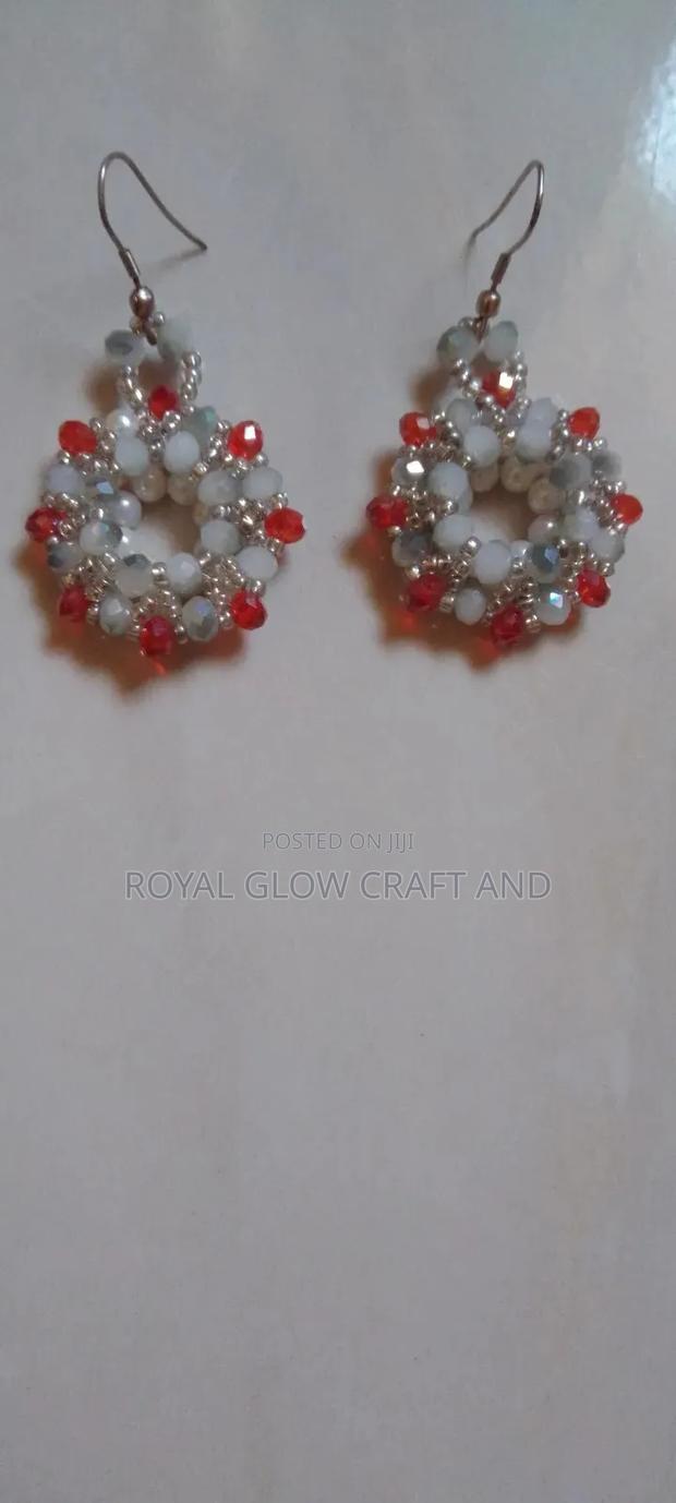 Crystal Beaded Earrings - thumbnail 2