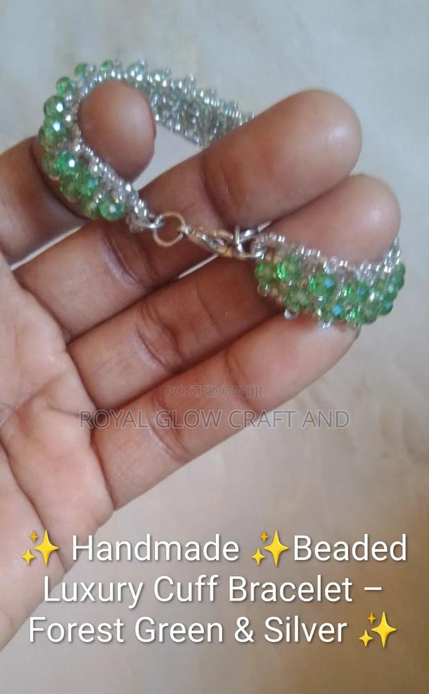 Beaded Luxury Cuff Bracelet - thumbnail 3