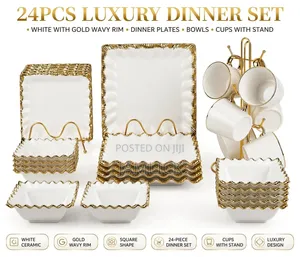 24-Piece Luxury Ceramic Dinner Set –Jm