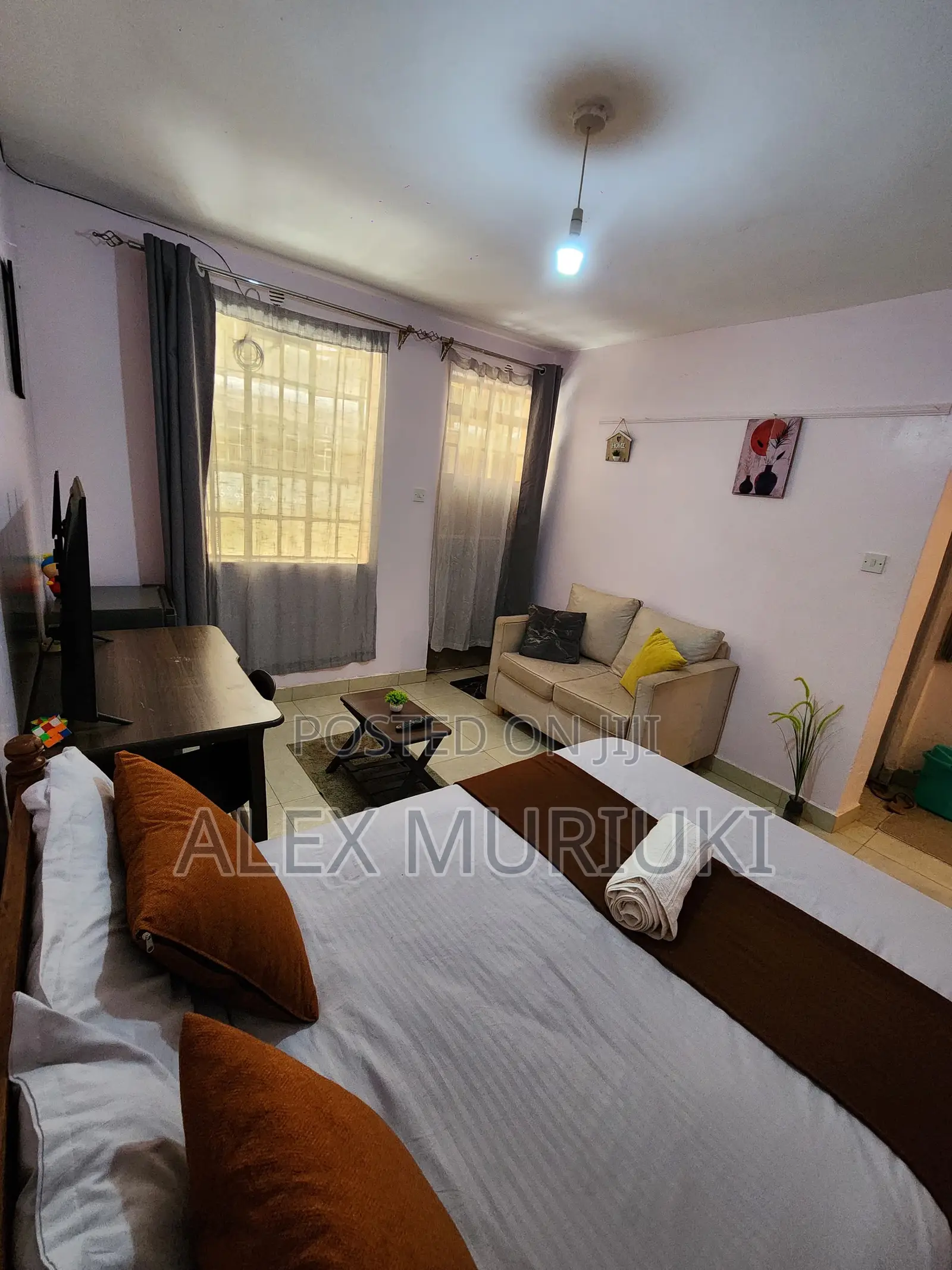 Neon Studio Airbnb in Juja Fully Furnished Apartment