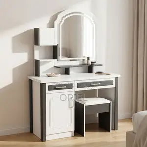 Modern Dressing Table With Mirror and Storage – Stylish Vanity Set