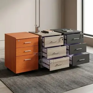 Office Cabinet; Mobile Office Cabinet With Three Drawers