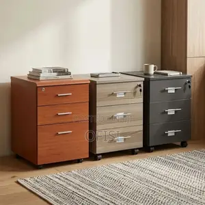 Office Cabinet; Mobile Office Cabinet With Three Drawers