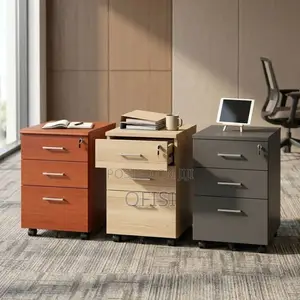 Office Cabinet; Mobile Office Cabinet With Three Drawers