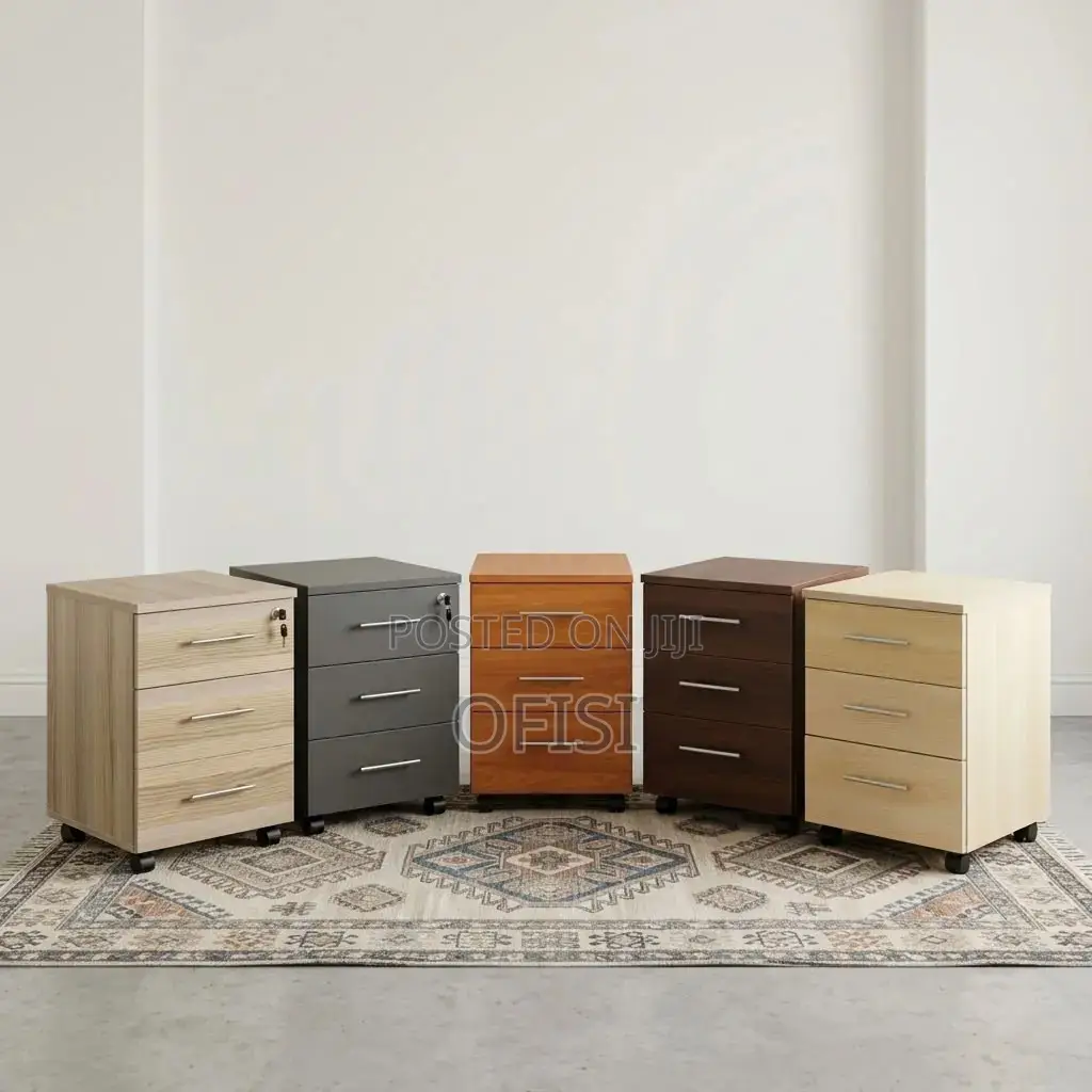 Office Cabinet; Mobile Office Cabinet With Three Drawers