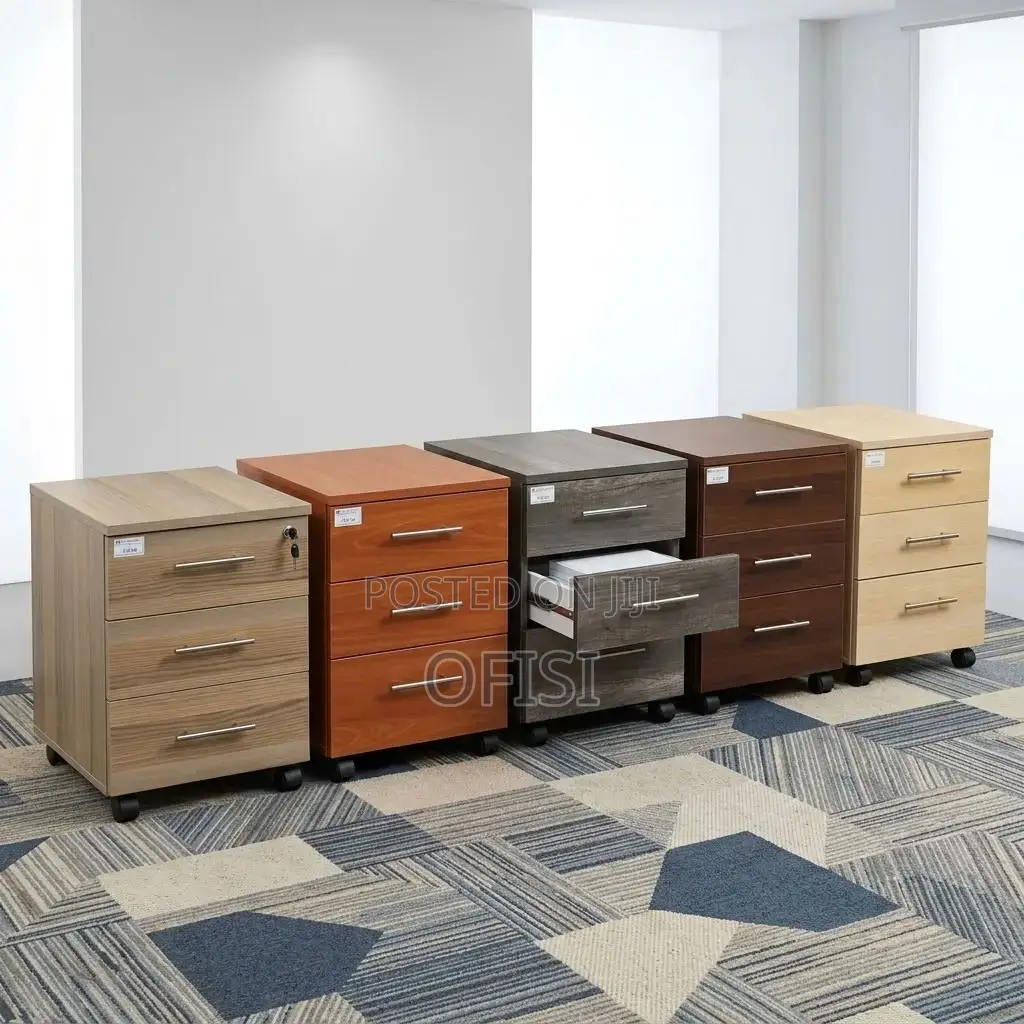 Office Cabinet; Mobile Office Cabinet With Three Drawers