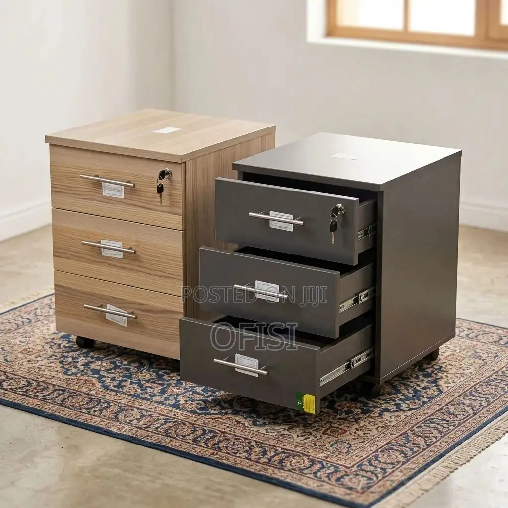 Office Cabinet; Mobile Office Cabinet With Three Drawers