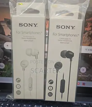 Sony MDR-EX15AP in-Ear Stereo Headphones With Built in Microphone.