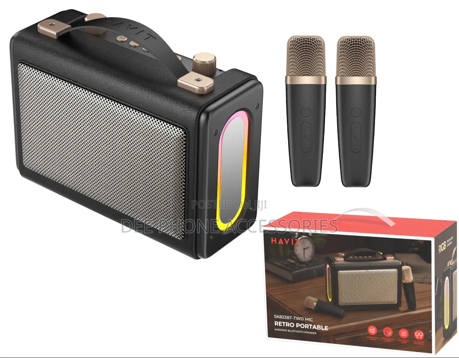 Havit Sk823 Bluetooth Speaker With Rechargeable Mic