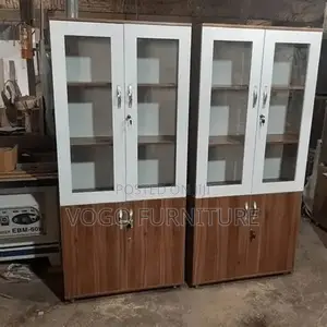 Cabinet; 2-Door Wooden Filing Cabinet