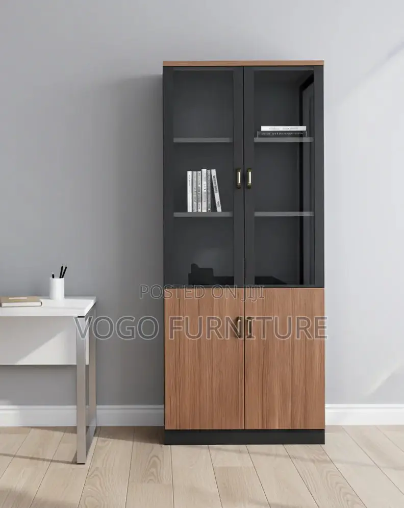 Cabinet; 2-Door Wooden Filing Cabinet