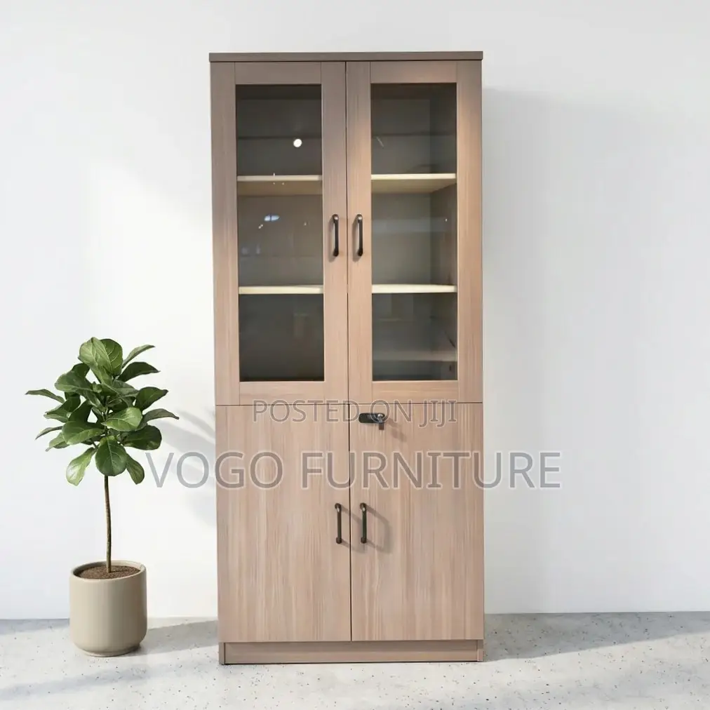 Cabinet; 2-Door Wooden Filing Cabinet