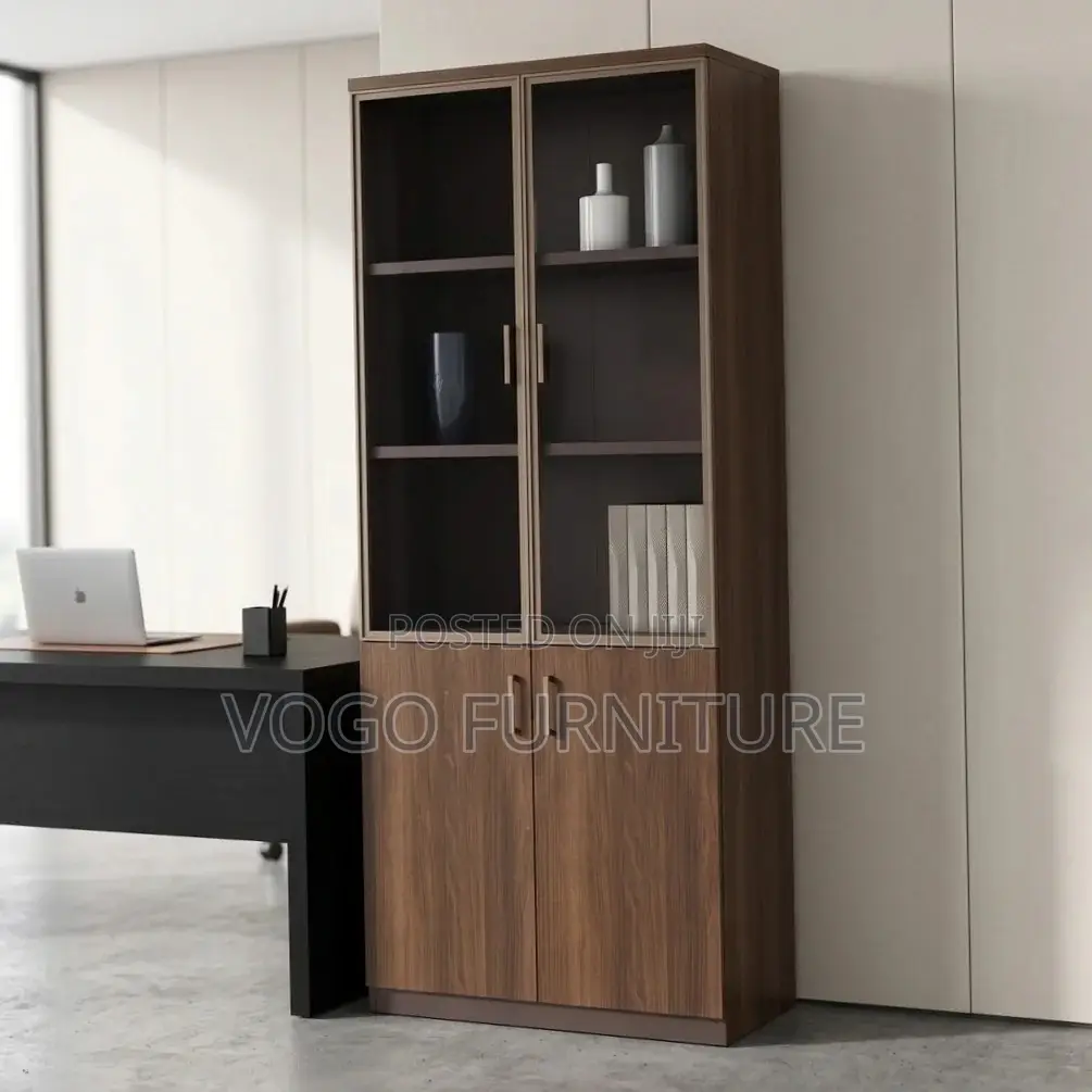 Cabinet; 2-Door Wooden Filing Cabinet