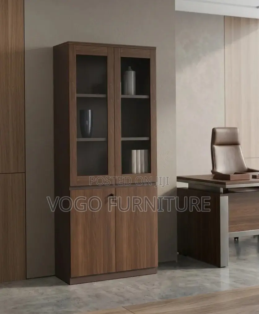 Cabinet; 2-Door Wooden Filing Cabinet