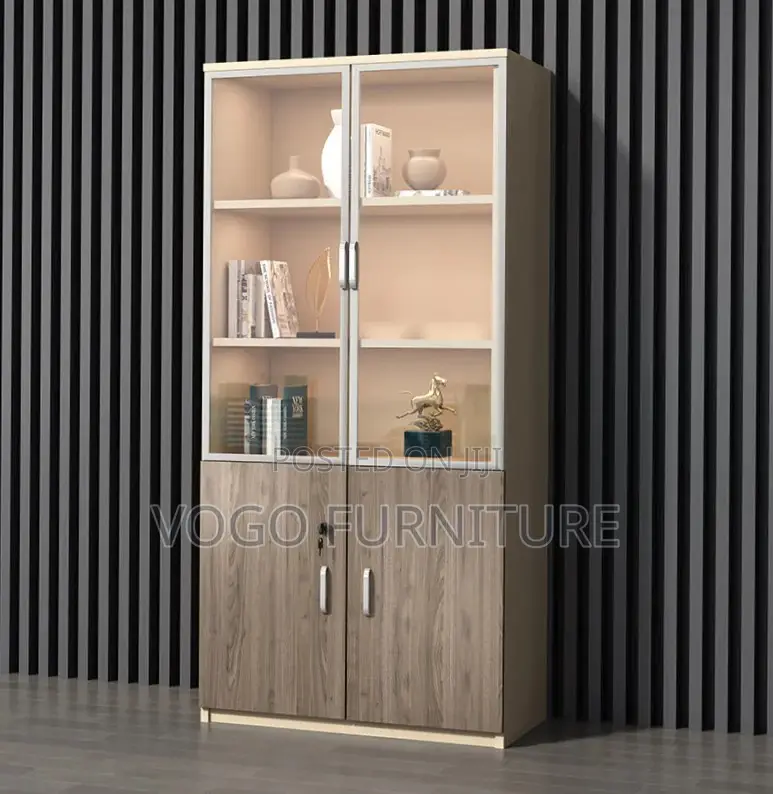 Cabinet; 2-Door Wooden Filing Cabinet