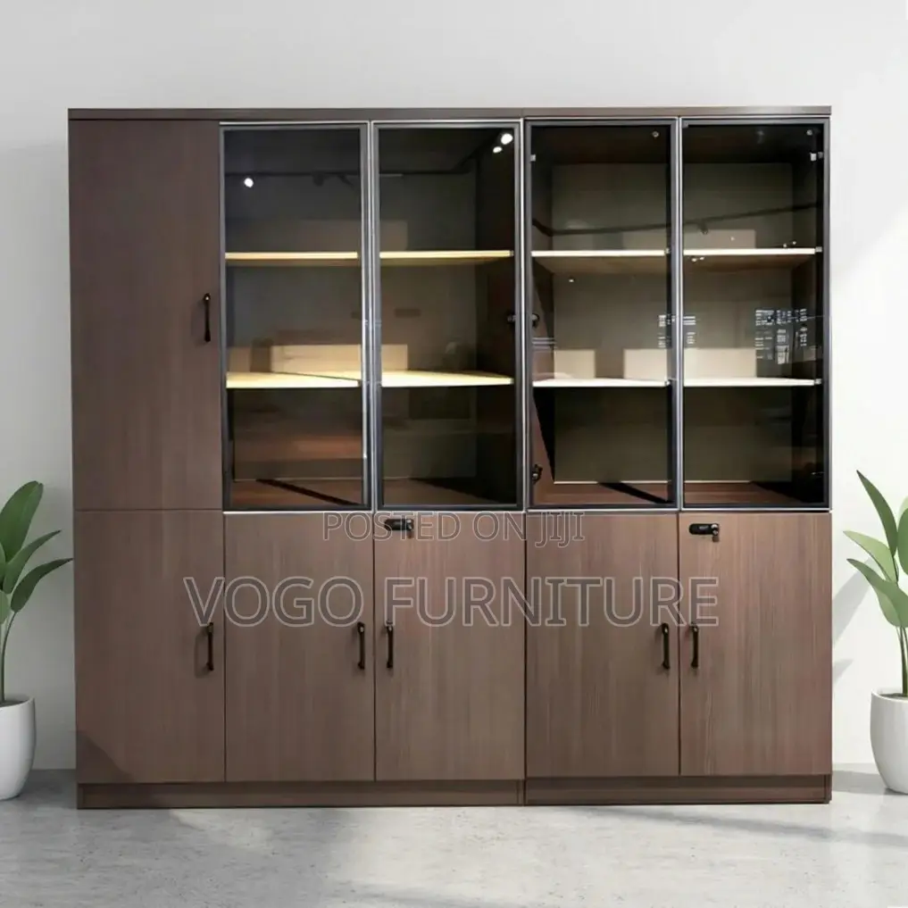 Cabinet; 2-Door Wooden Filing Cabinet