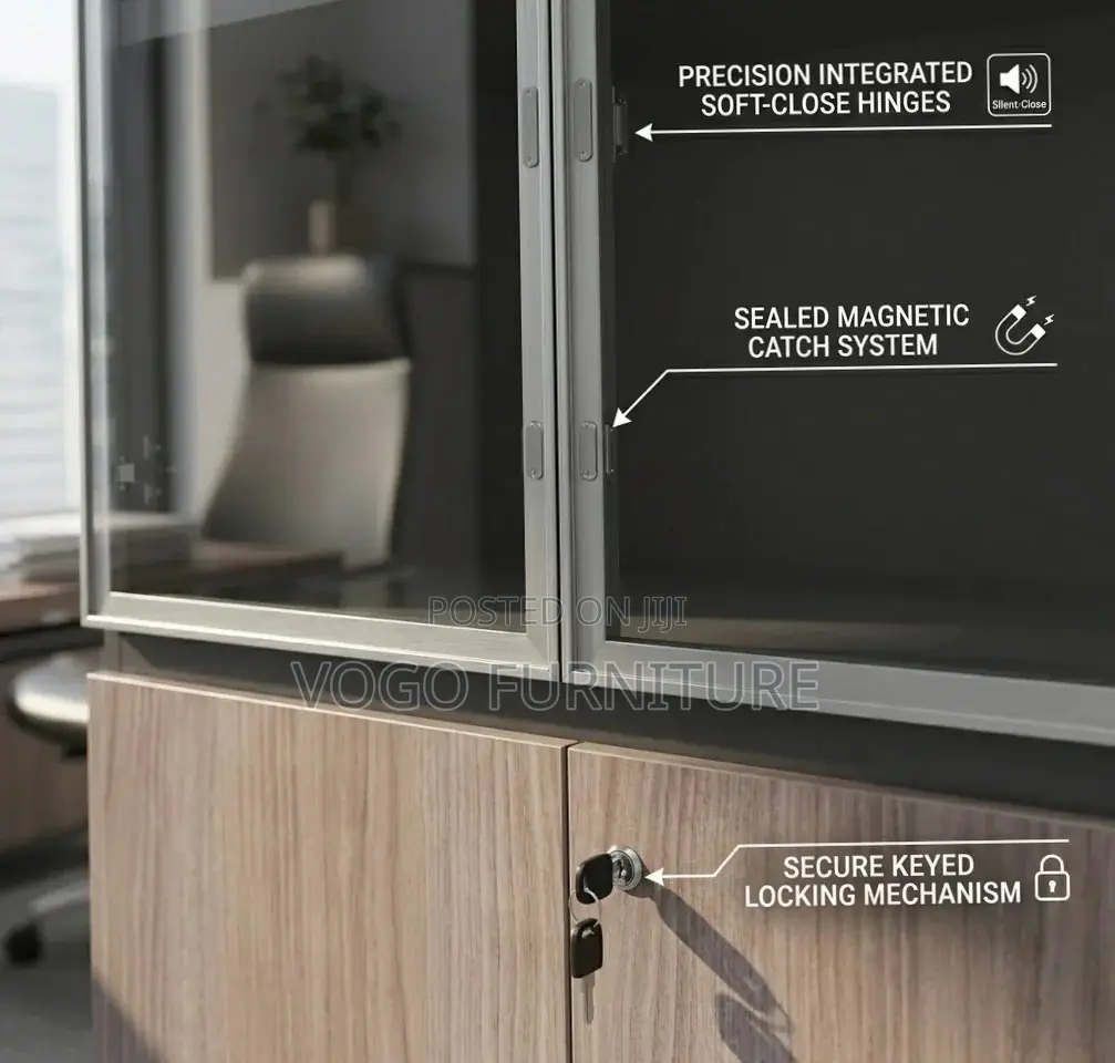 Cabinet; 2-Door Wooden Filing Cabinet
