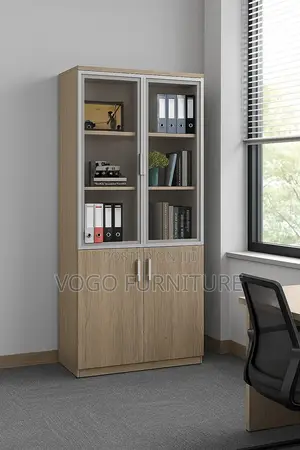 Cabinet; 2-Door Wooden Filing Cabinet